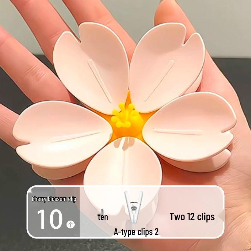 Cherry Blossom Magnetic Snack Sealing Clip - Cute, Creative Kitchen Food Saver