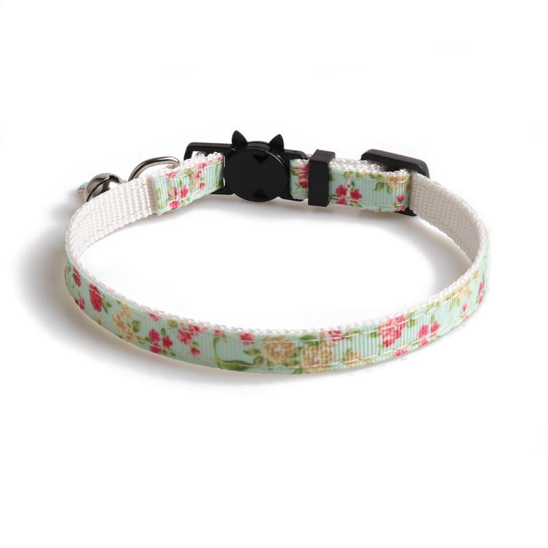 New Floral Cat Collar Cute Small Flower Pet Collar for Cats Adjustable Soft Kitten Collar Dog Leash Arnes Perro Pet Items