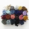 5 Pairs of Men's Retro Sweat-absorbing Vertical Striped Plain Color Cotton Mid Calf Socks