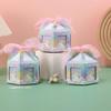 30PCS Creative new octagonal box carousel candy box wedding candy box wedding souvenir