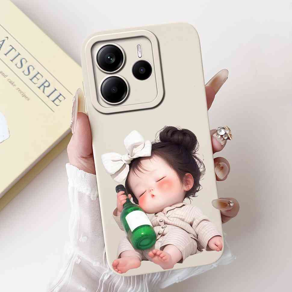 Luxury Rose Cover For Xiaomi Redmi Note 14 5G Case 6.67" Soft Slim Phone Case For Redmi Note 14 Note14 5G Capa Bags