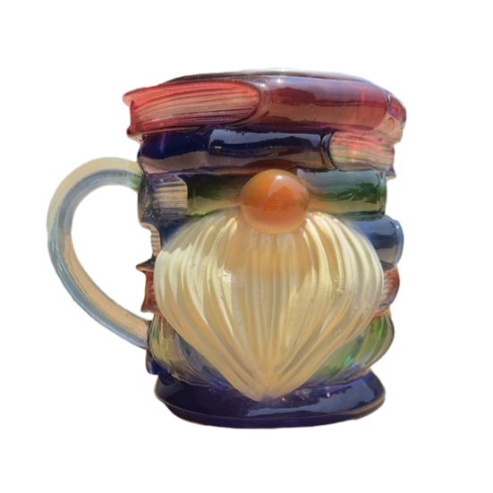 Obrázková kniha Hrnek 3D Kniha Stohovací Hrnek Ručně Kreslený Literární Hrnek na Kávu pro Milovníky Knih Učitele Knihovníky