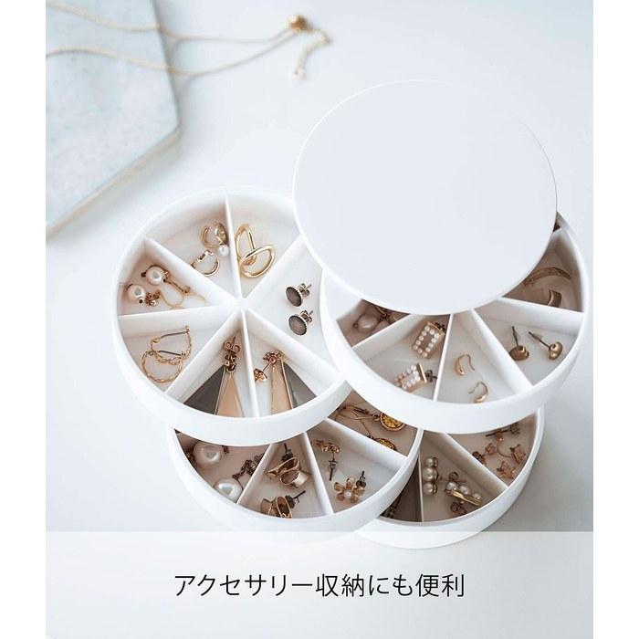 Yamazaki Nail Parts & Accessories Case White, Approx. W10 x D10 x H10cm, Tower 5797
