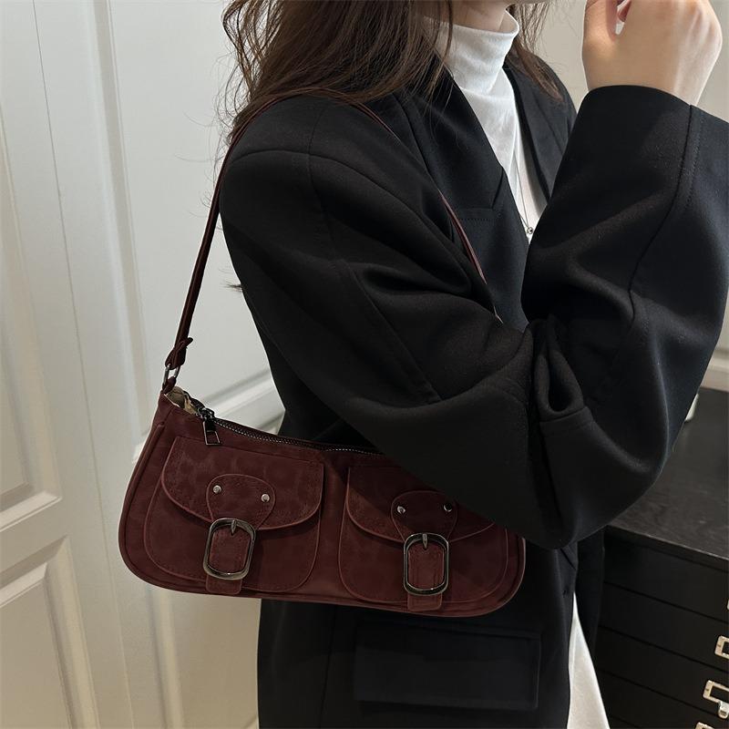 Retro Underarm Bag Women's Autumn and Winter New Trend Women's Bag Niche Fashion Underarm Shoulder Bag