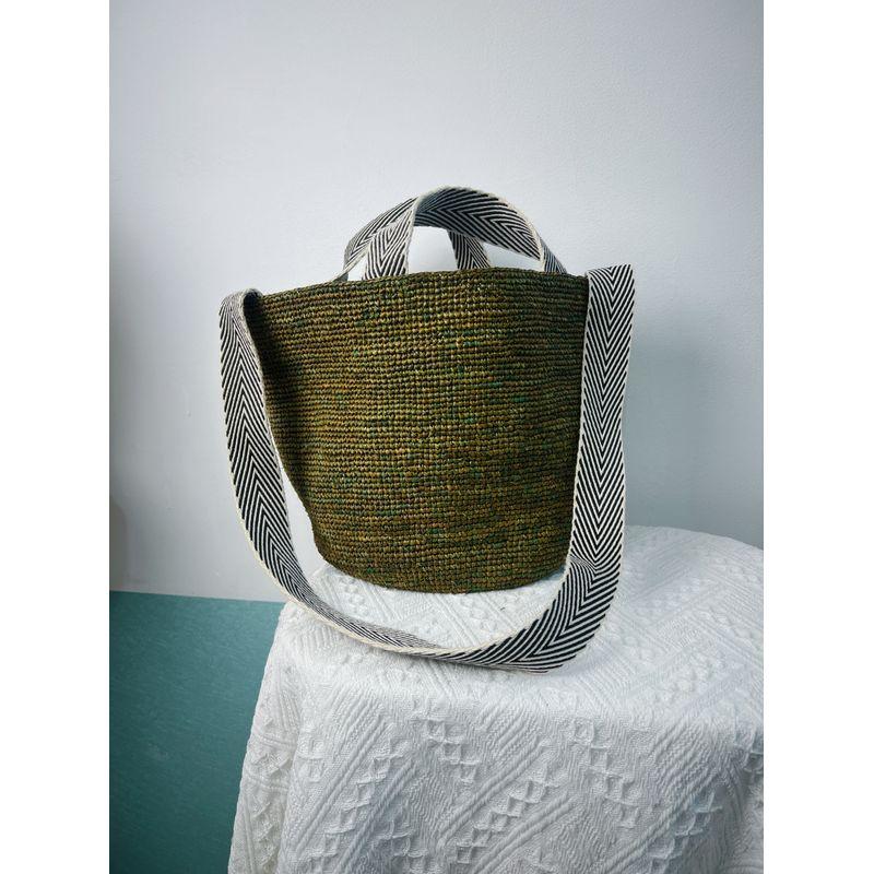 

Large Capacity Straw Bag Women s Easiest for Match Hand Crocheting Raffia Tote Messenger Bag Vacation Beach Bag Satchel Shoulder Bag Grass green small size