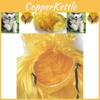 Unique Yellow High Hat Pet Wig With Funky Bangs Ideal For Dogs And Cats Dress Up