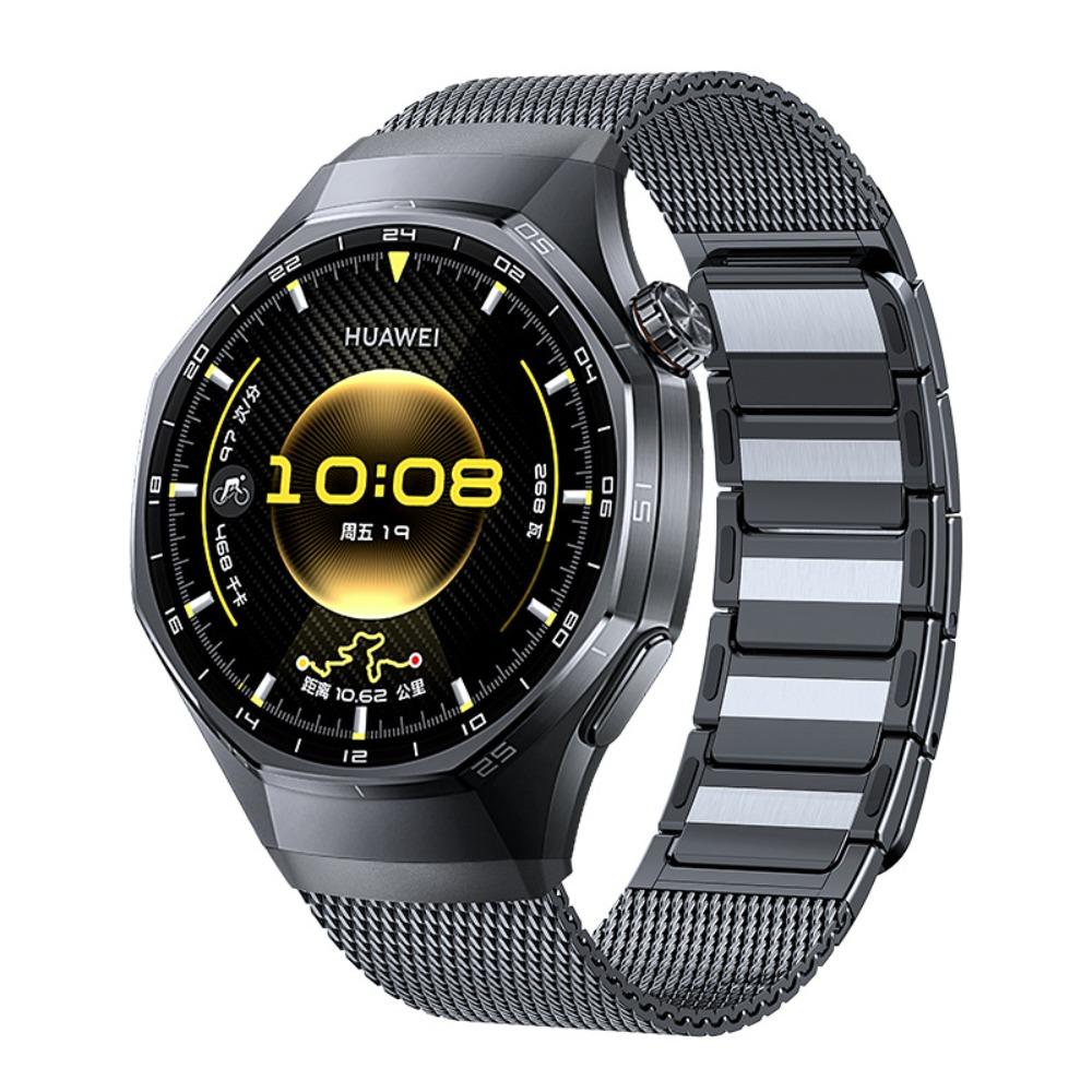 Press Quick Release Magnetic Metal Strap Seamless Stainless Steel Wrist Band for Huawei Watch GT 6 Pro/GT 7 Pro Smartwatch Replacement Accessories