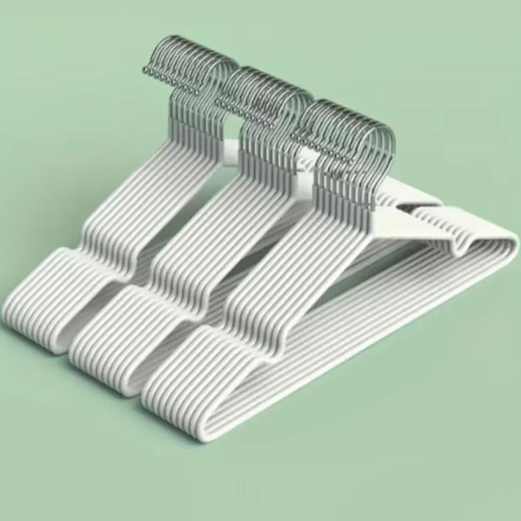 10/20/50pcs-Metal Seamless Anti Slip Clothes Hanger Is Durable and Sturdy Saving Home Space