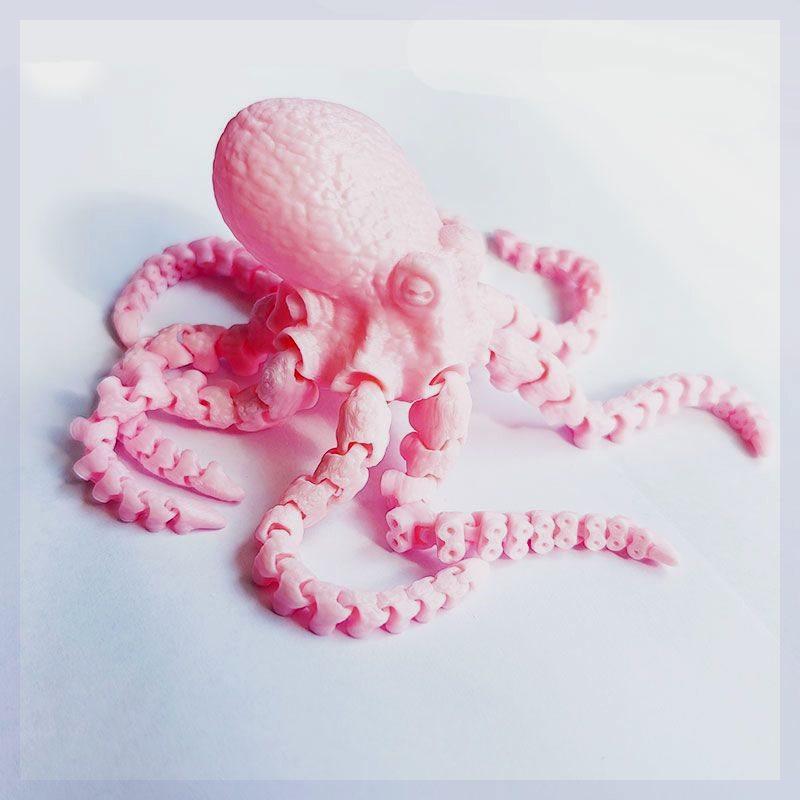 3D Printing Octopus Ornament Fish Tank Landscape Jewelry Internet Celebrity Toy Octopus Model Simulation Creative Handmade Gift
