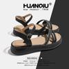 Globale Sport-Sandalen mit dicken Sohlen und Plateau für Damen XHQ-GH107 Sommer-Neuheiten mit Röcken, keine müden Füße, Muffin-Schuhe für Damen