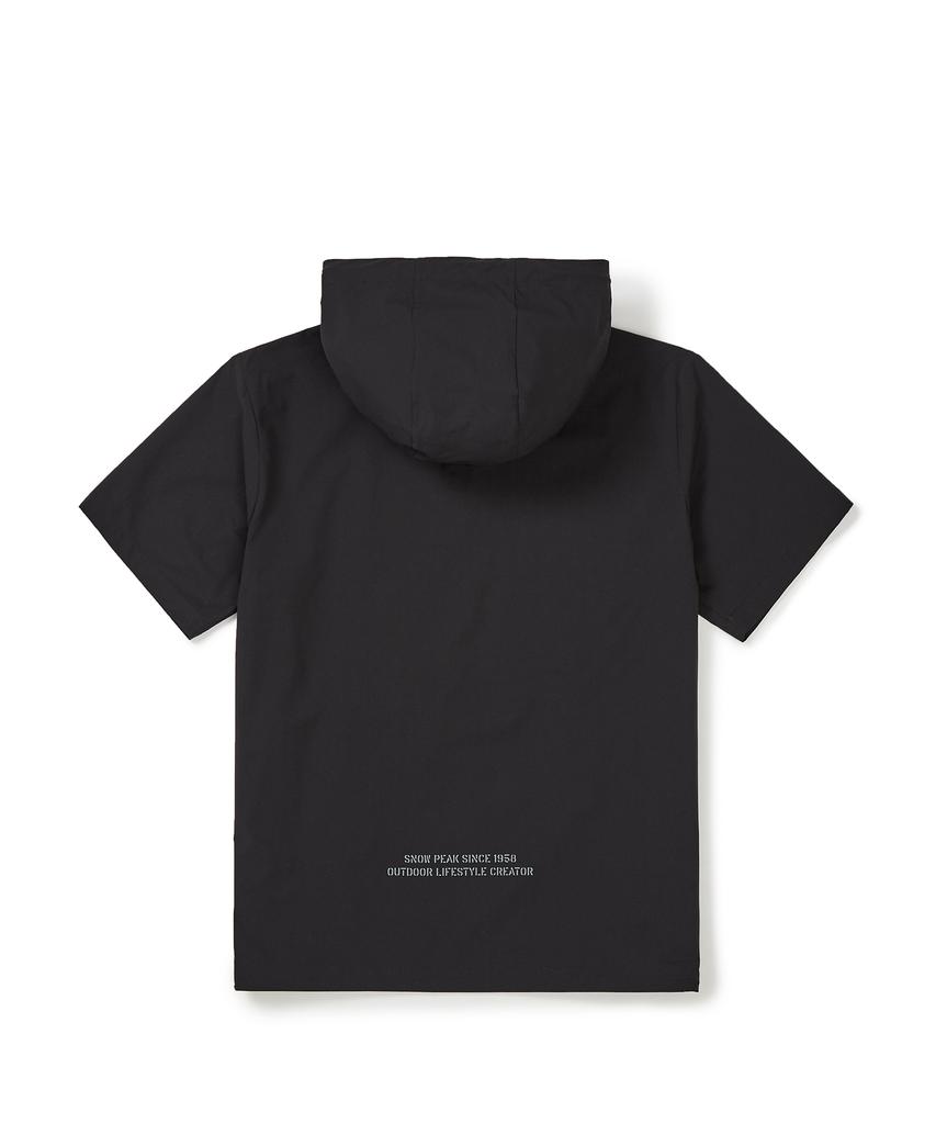 Snowpeak Apparel Pro Short Sleeve Hooded Anorak Dark Charcoal (S23Mmtan30)