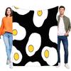 Fried Egg Pattern Blanket Cozy Soft Throw for Bed and Sofa, Lightweight Decorative Blanket for Home Use, Ideal Gift for Kitchen