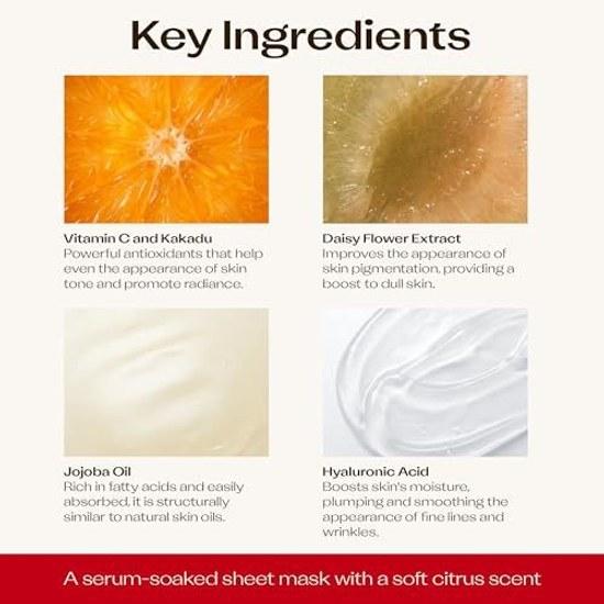 Trilogy Fresh Blend VC + Sheet Mask Pack Vitamin C Kakadu Plum Pores Transparency