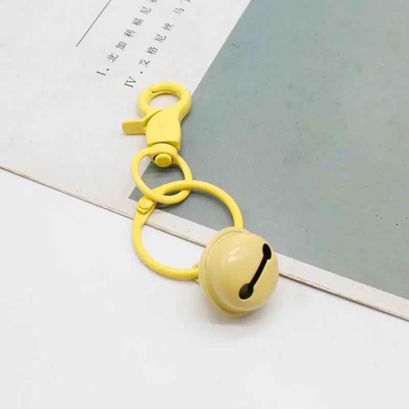 2024 New Sweet Candy Colored Bell Accessories Keyrings Colorful Metal Cute Keychain DIY Handmade Bag Car Key Decoration Gifts