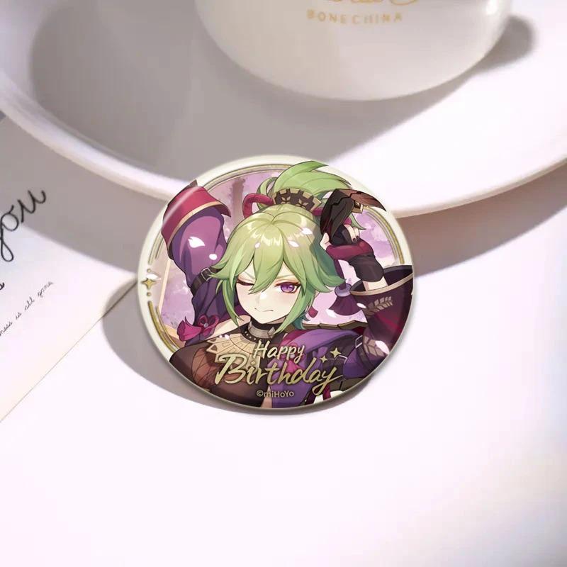 32/44/58mm Genshin Impact Tinplate Pin rotund desene animate Snap-in Brose pentru rucsac Cothes Accesorii Joc Anime Collection Badge Decorare