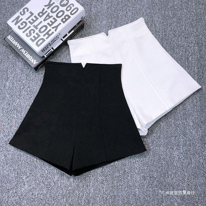 Plus Size Women's High-Waisted A-Line Shorts - Spring/Summer 2026 Korean Style Casual Wide-Leg Pants