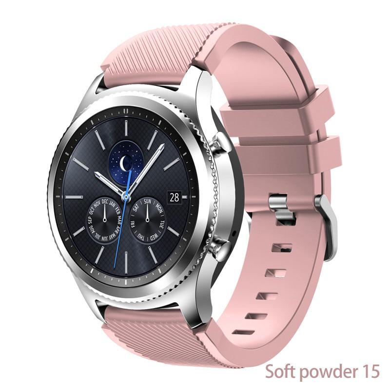 20mm 22mm Band for Samsung Galaxy Watch 4/Classic/46mm/42mm/active 2 Gear s3/S2 Silicone Bracelet Huawei GT/2/GT2/3 Pro Strap