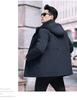 Men's 2025 Thickened Hooded Winter Down Jacket - Middle-aged Business Wear