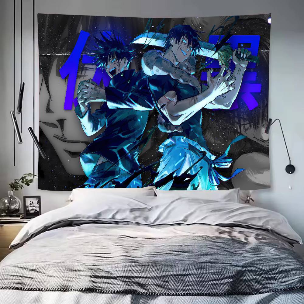 Cool Hot JJujutsuS KKaisen Tapestry Decoration Bedroom Dormitory Background Cloth Holiday Home Party Living Room Club Tapestry
