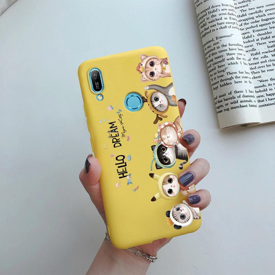 For Huawei Y6s 2019 Case Huawei Y9s Phone Case Fashion Flower Soft Silicone Back Cover For Huawei Y6 Pro 2019 MRD-LX2 Y 6S Etui