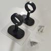 2/4Pcs Heavy-Adhesive Ceiling Curtain Rod Brackets - No Drilling Installation, Adjustable Height, 1.2Inch Diameter Rod Holders