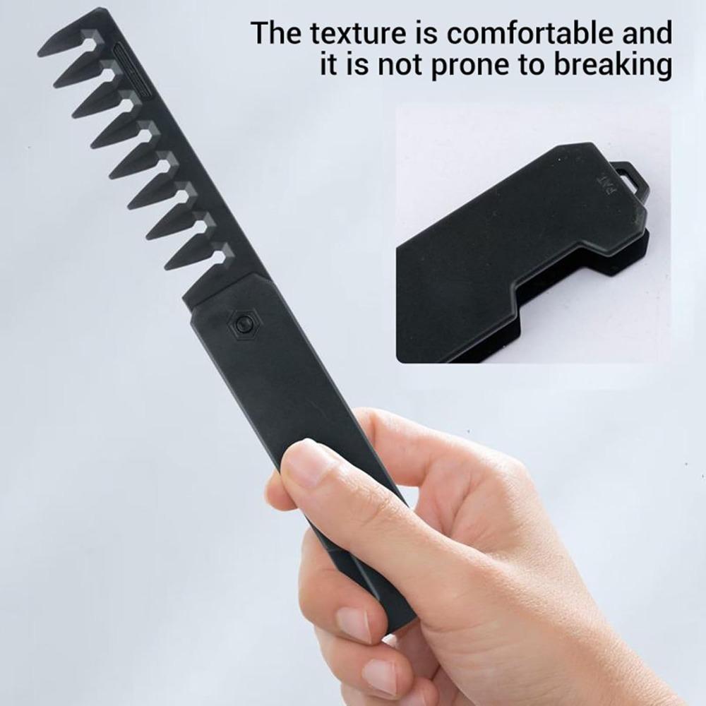 2pcs Folding Design Travel Hair Brush Wide And Fine Teeth Wide Tooth Comb Fine Hair Styling