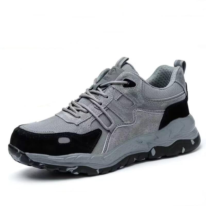 

Легкая рабочая обувь для мужчин и женщин, устойчивая к проколам, неразрушаемая рабочая обувь, защитные ботинки безопасности 38 серый