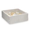Dry Pool 110x110x40 Corduroy Beige 600 Balls: White, Pearl, Beige