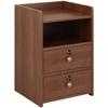 Solid Wood Locking Nightstand, Compact Slim Bedside Cabinet, Modern Minimalist Storage Organizer, Narrow Gap Bedroom Furniture