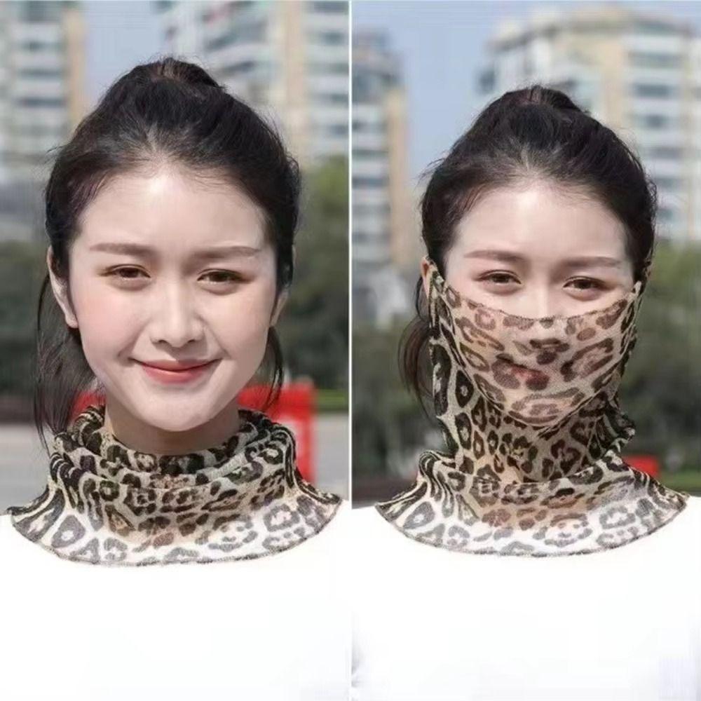 Breathable Fabric Sun Protection Face Mask Thin Texture Breathable Face Scarf  Summer Season