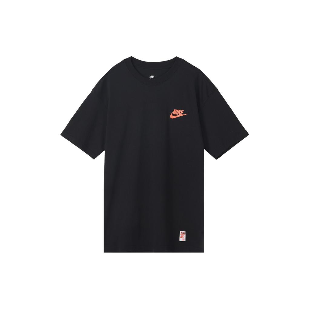 Nike Logo Print Vintage Cotton Casual Soft Loose Fit Sport Fitness Training Crew Neck Short Sleeve T-Shirt Men Tops Black FB9806-010