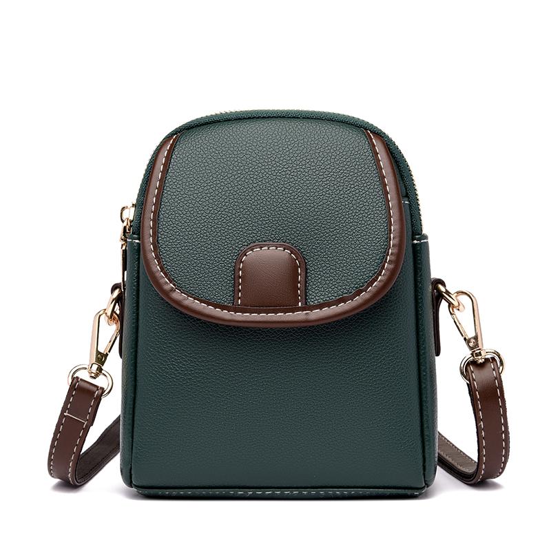 Mini Square Bags Bag Versatile Crossbody Shoulder Bag Casual Trendy Leather Bag Cellphone Bag for Women