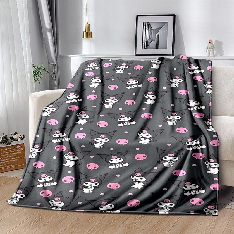 1pc Kuromi Blanket, Soft Warm Throw Blankets, Living Room, Travel, Camping, Car Blankets, Beach, Office Naps, Suitable for All Seasons, Perfect Home D