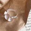 925 Silver Geometric Wave Opening Rings For Women Minimalist Irregular Adjustable Statement Jewelry Luxury Party Gift
