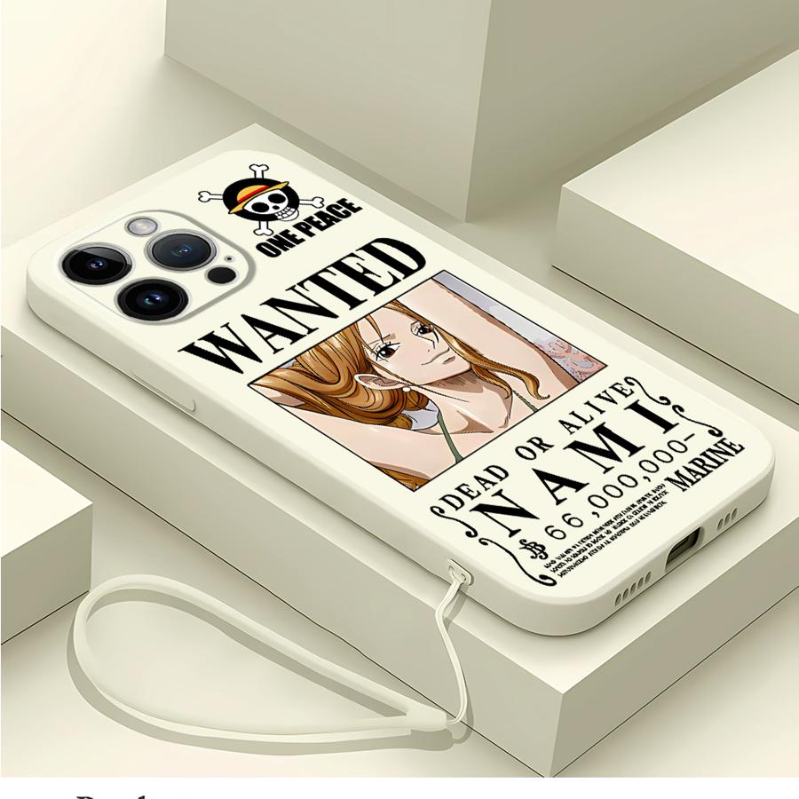 Soft Cover Phone Case for Apple iPhone 11 7 8 15Plus XS XR 14 Pro 16 13 12 16Pro Max 15 Anime O-One Piece Luffy