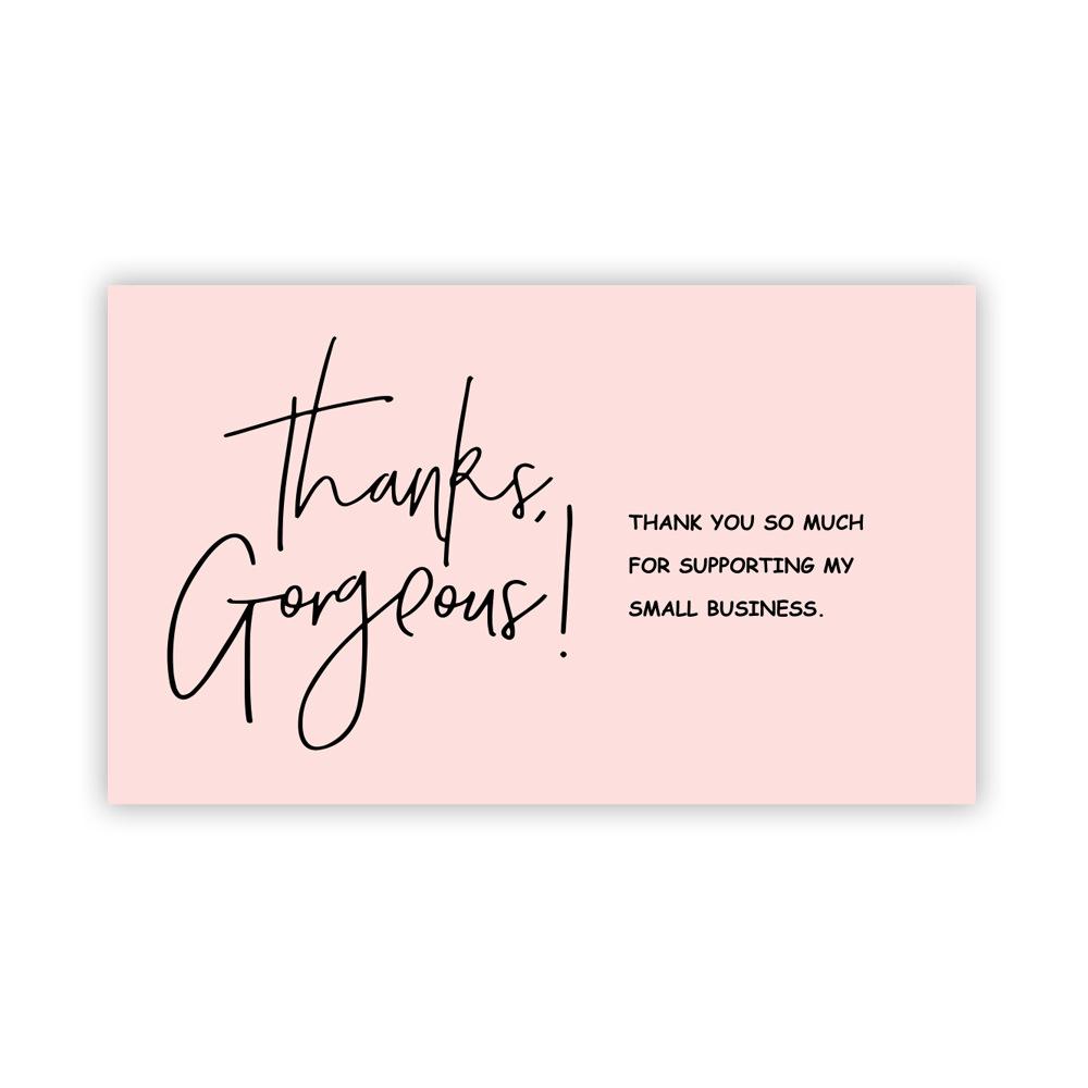 Inserts Supporting Small Businesses Appreciate Card Thank You For Your Order Beyond Grateful Labels
