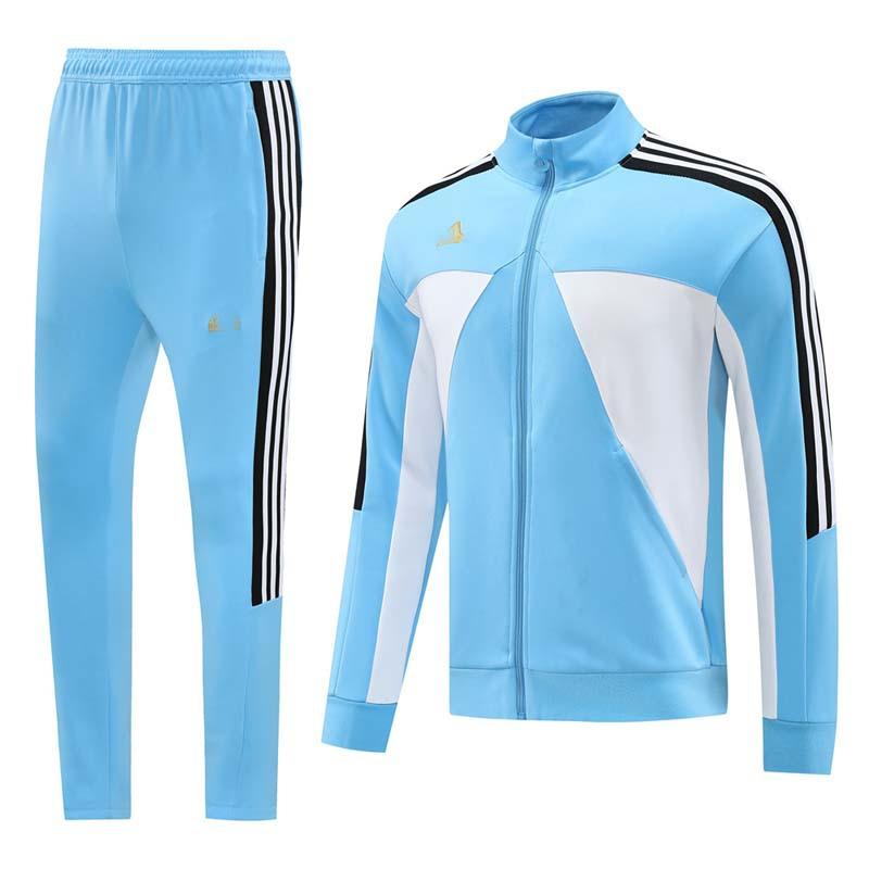 2425 Autumn And Winter Long Pull Paris Football Jersey Appearance Training Jersey Jacket Light Plate No Team Logo Set