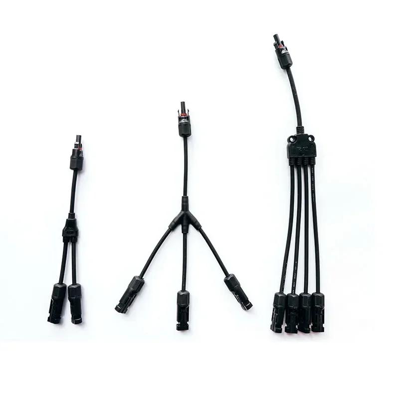 1/5/20/100Set PV Solar Connector  Photovoltaic Male Female Plug Waterproof 3 4 5 Way Y-Type 1 In 2/3/4 Out Solar Kits System