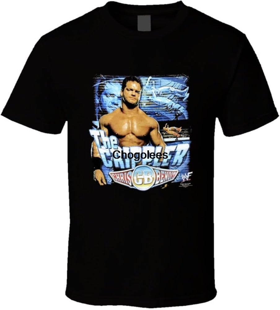 Chris Benoit The Crippler Popular Wrestler Sports Fan T Shirt Black XXL M чёрный