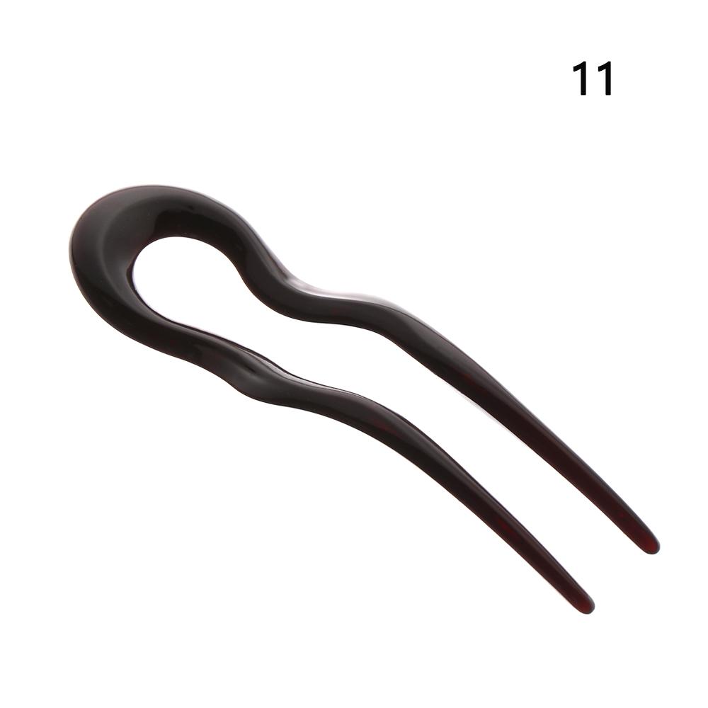 Retro Style U Shaped Hairpin Curved Hair Stick Shell Hair Pin Metal Hair Pin Fork Sticks Pins Women Girls Gift Hair Styling Tool