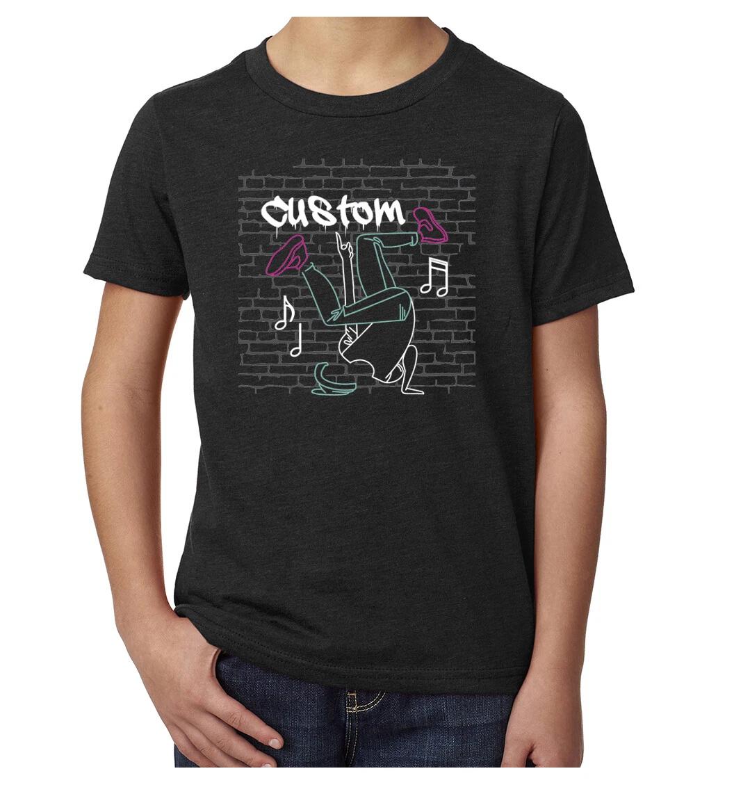 Personalized Youth Hip Hop T-Shirt | Funny Youth T-Shirt | Kid s Dance Tees S