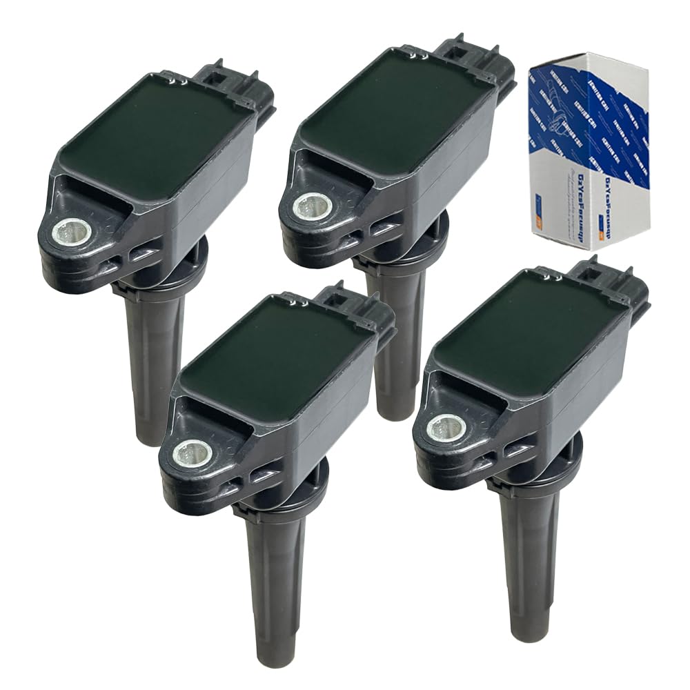 GzYcsFocusqp [Set of 4] PE20-18-100 Ignition Coil Compatible with Mazda 6 CX-5 KEEFW KEEAW KE5FW KE5AW KFEP KF5P PE20-18-100A