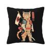 Neko Japanese Shinobi Cat Square Pillowcase Cushion Cover Pillow Case Throw Pillow Cover for Home Bedroom Car