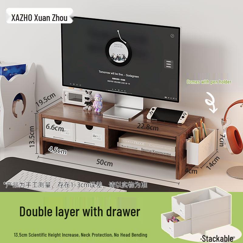 XAZHO Xuanzhou Monitor Riser with Desk Organizer