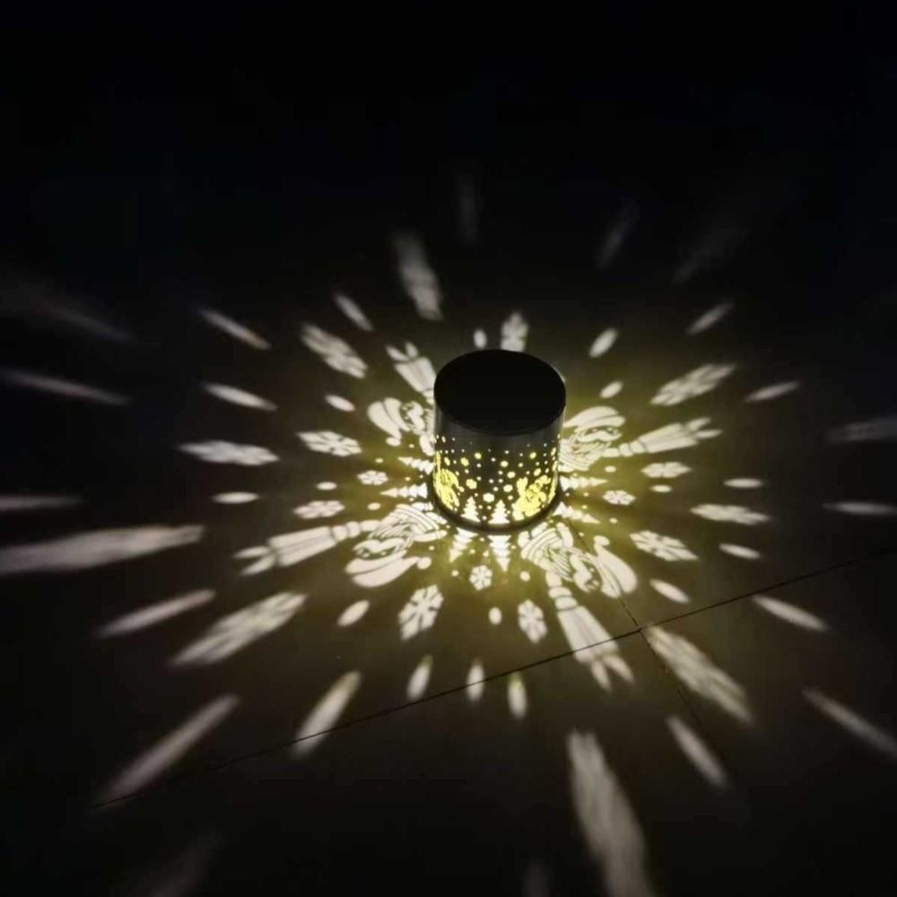 Solar Powered Solar Projection Light Multicolor Solar Wall Light Outdoor Wall Lamp