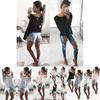Premium Quality Mode Femmes Long Sleeve Tops For Casual Cotton T Shirts