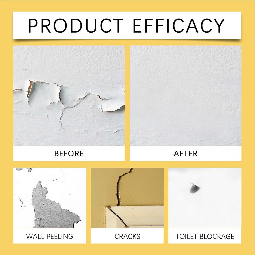 Wall Repair Paste 100g Quick Drying Maintenance Fix Filler Ceiling Cover Plaster Paste for Living Room Bedroom Bathroom Kitchen