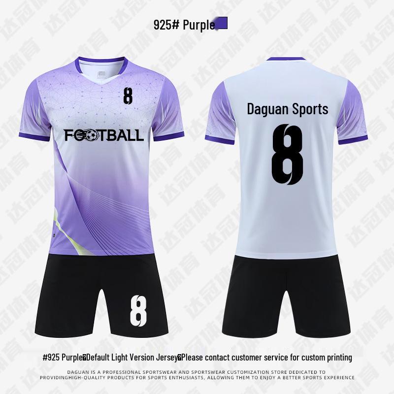 Kids' Quick-Dry Sports Jersey Set - Youth and Adult Sizes for Football, Table Tennis, Badminton, Tennis - Short Sleeve Uniforms