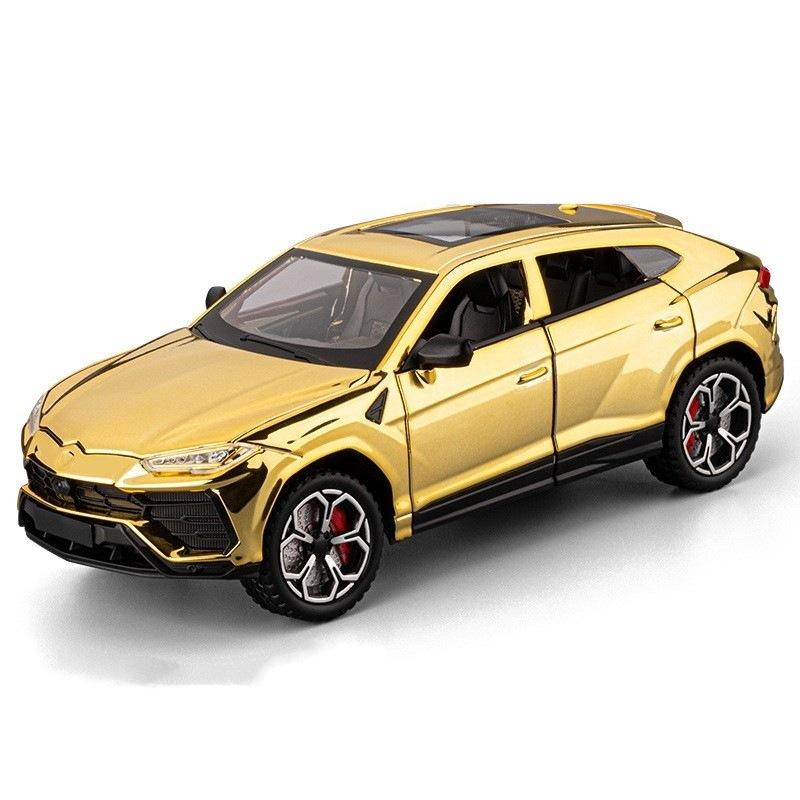Auto Zhi 1:24 Simulationslegierung Lambo Bison Galvanisierte Version Sportwagenmodell Kinder Spielzeugauto mit Ton und Licht