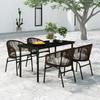 VidaXL 5-piece Garden Dining Set Brown 3099229